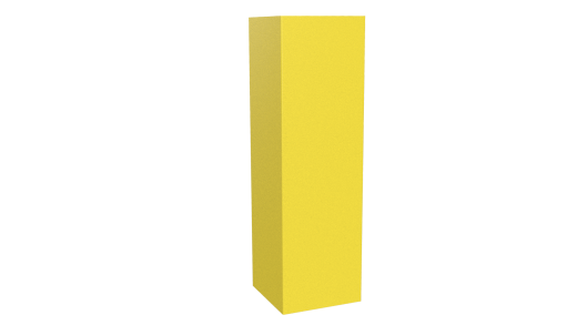 Декоративная накладка угловая 20x60x60x20 мм, 1018 цинково-желтый глянцевый