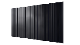 Профнастил К20 1185/1120x0,4 мм, 9005 черный янтарь глянцевый