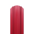 Штакетник Евротрапеция 117x0,5 мм, 3009 оксид красный глянцевый