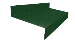 Отлив простой 20х70х20 мм, 6005 зелёный мох глянцевый