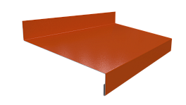 Отлив простой 20х100х20 мм, 2011 насыщенный оранжевый глянцевый