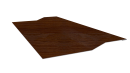Планка крепёжная фальц 50x17x35 мм, Золотистый дуб 3D