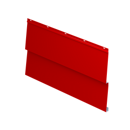 Металлосайдинг Корабельная доска 267/236x0,5 мм, 3020 транспортный красный глянцевый