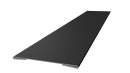 Крепежная планка 10x40x10 мм, 9005 черный янтарь матовый