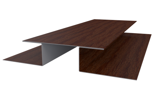 Планка стыковочная сложная Блок-хаус 110x2000 мм, Дуб Кельтик 3D