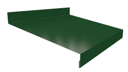 Отлив простой 20х150х20 мм, 6005 зелёный мох глянцевый