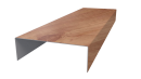 Декоративная накладка 20x60x20 мм, Золотой орех 3D