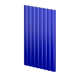 Профнастил С20 1150/1100x0,4 мм эконом, 5002 ультрамариново-синий глянцевый