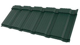 Металлочерепица Каскад 1185/1150x0,5 мм, 6005 зеленый мох матовый