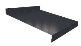 Отлив простой 20х200х20 мм, 7035 светло-серый глянцевый