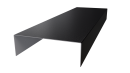 Декоративная накладка 20x60x20 мм, 9005 черный янтарь глянцевый