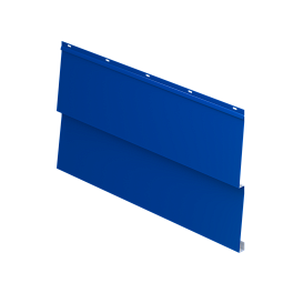 Металлосайдинг Корабельная доска 267/236x0,4 мм, 5005 сигнальный синий глянцевый