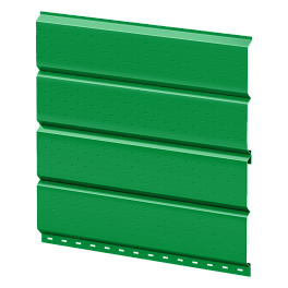 Софит Л-брус перфорированный 264/241x0,4 мм, 6002 лиственно-зеленый глянцевый