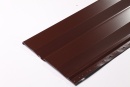 Металлосайдинг Корабельная доска 267/236x0,45 мм, 8017 шоколадно-коричневый глянцевый