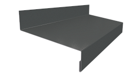 Отлив простой 20х70х20 мм, 7011 железно-серый глянцевый