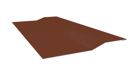 Планка крепёжная фальц 50x17x29 мм, 8004 медно-коричневый глянцевый