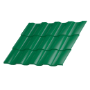 Металлочерепица Геркулес 25 1200/1150x0,5 мм, 6029 мятно-зеленый глянцевый