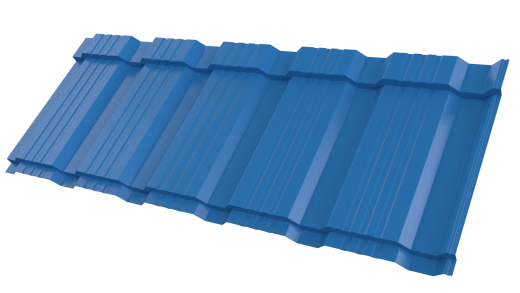 Профиль Пегас 1185/1150x0,45 мм, 5015 небесно-синий глянцевый