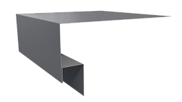 Планка околооконная Блок хаус 200х75х30 мм, 7040 серое окно глянцевый