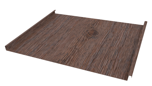 Фальцевая кровля 562/550x0,45 мм, Морёный дуб 3D