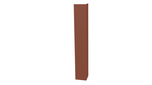 Планка угла наружного 50x50x2000 мм, 8004 медно-коричневый матовый