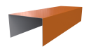 Крышка 40x65x40 мм, 2011 насыщенный оранжевый глянцевый