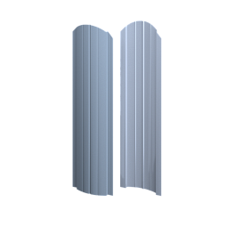 Штакетник Европланка Престиж 131x0,4 мм, 7040 серое окно глянцевый