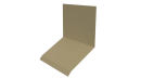 Планка примыкания верхняя к стене фальц 150x130x20 мм, 1014 слоновая кость глянцевый