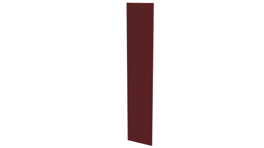 Крепежная планка 10x40x10 мм, 3011 коричнево-красный глянцевый