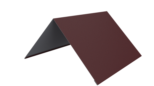 Конёк простой 150x150x2000 мм, 3005 винно-красный матовый