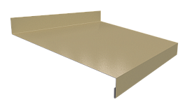 Отлив простой 20х150х20 мм, 1015 св. слоновая кость глянцевый