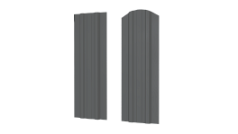 Штакетник Евротрапеция 110x0,4 мм, 7005 мышино-серый глянцевый