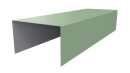 Крышка 40x65x40 мм, 6019 бело-зеленый глянцевый