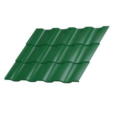 Профиль Орион 25 1200/1150x0,45 мм, 6002 лиственно-зеленый глянцевый