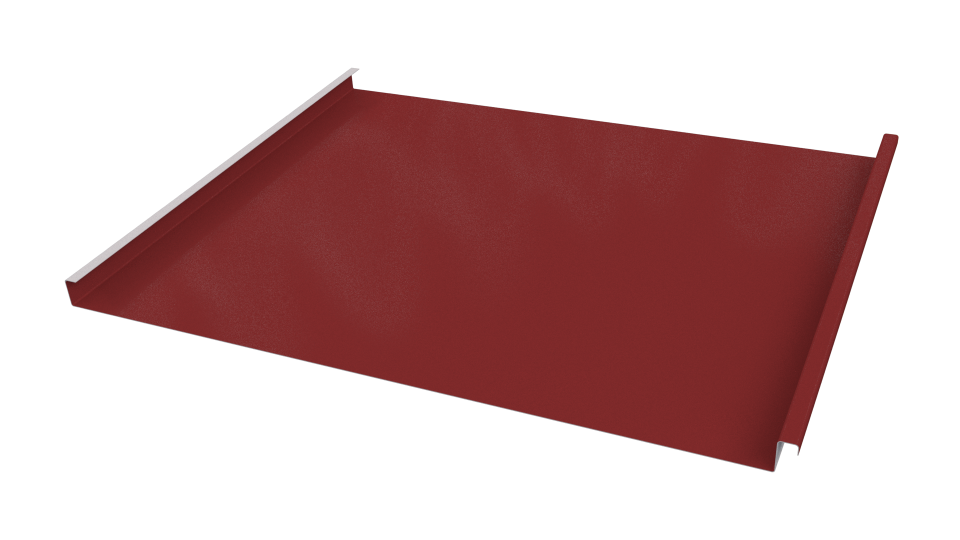Фальцевая кровля 562/550x0,65 мм, 3011 коричнево-красный глянцевый