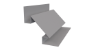 Планка угла внутреннего сложная Блок-хаус 110x2000 мм, 7047 телегрей 4 глянцевый