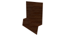Планка стартовая фальц 135x30x55 мм, Дуб Кельтик 3D