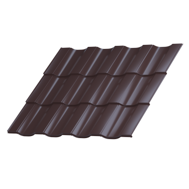 Профиль Орион 25 1200/1150x0,45 мм, 8017 шоколадно-коричневый глянцевый