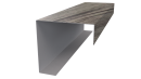 Декоративная накладка угловая 20x60x60x20 мм, Дуб Винтаж 3D