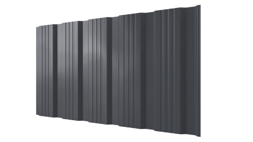 Профнастил К20 1185/1120x0,3 мм, 7011 железно-серый глянцевый