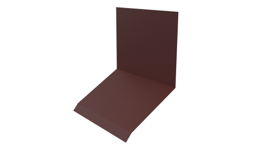 Планка примыкания верхняя к стене фальц 150x130x20 мм, 3009 оксид красный матовый