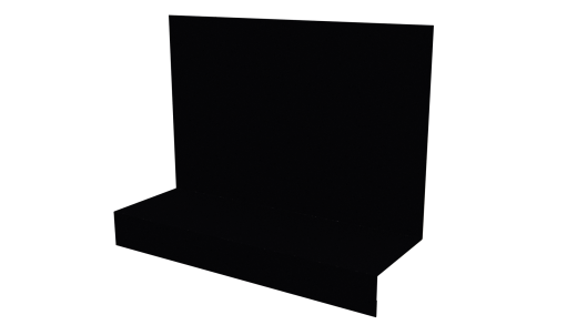 Примыкание боковое фальц 25x65x130 мм, 9005 черный янтарь глянцевый