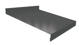 Отлив простой 20х200х20 мм, 7011 железно-серый глянцевый