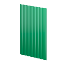 Профнастил С20 1150/1100x0,65 мм, 6029 мятно-зеленый глянцевый