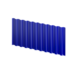 Профнастил С21 1051/1000x0,7 мм, 5002 ультрамариново-синий глянцевый