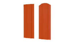 Штакетник Евротрапеция 110x0,4 мм, 2004 оранжевый глянцевый