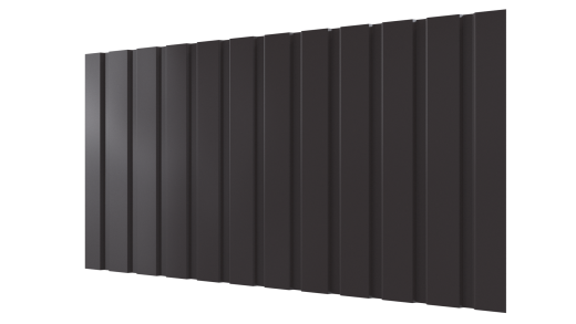 Профнастил С10 1155/1100x0,4 мм, 8019 серо-коричневый глянцевый