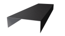 Декоративная накладка 20x60x20 мм, 9005 черный янтарь матовый
