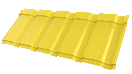 Профиль Пегас 1185/1150x0,4 мм, 1018 цинково-жёлтый глянцевый