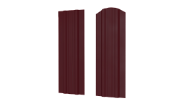 Штакетник Евротрапеция 110x0,4 мм, 3005 винно-красный глянцевый